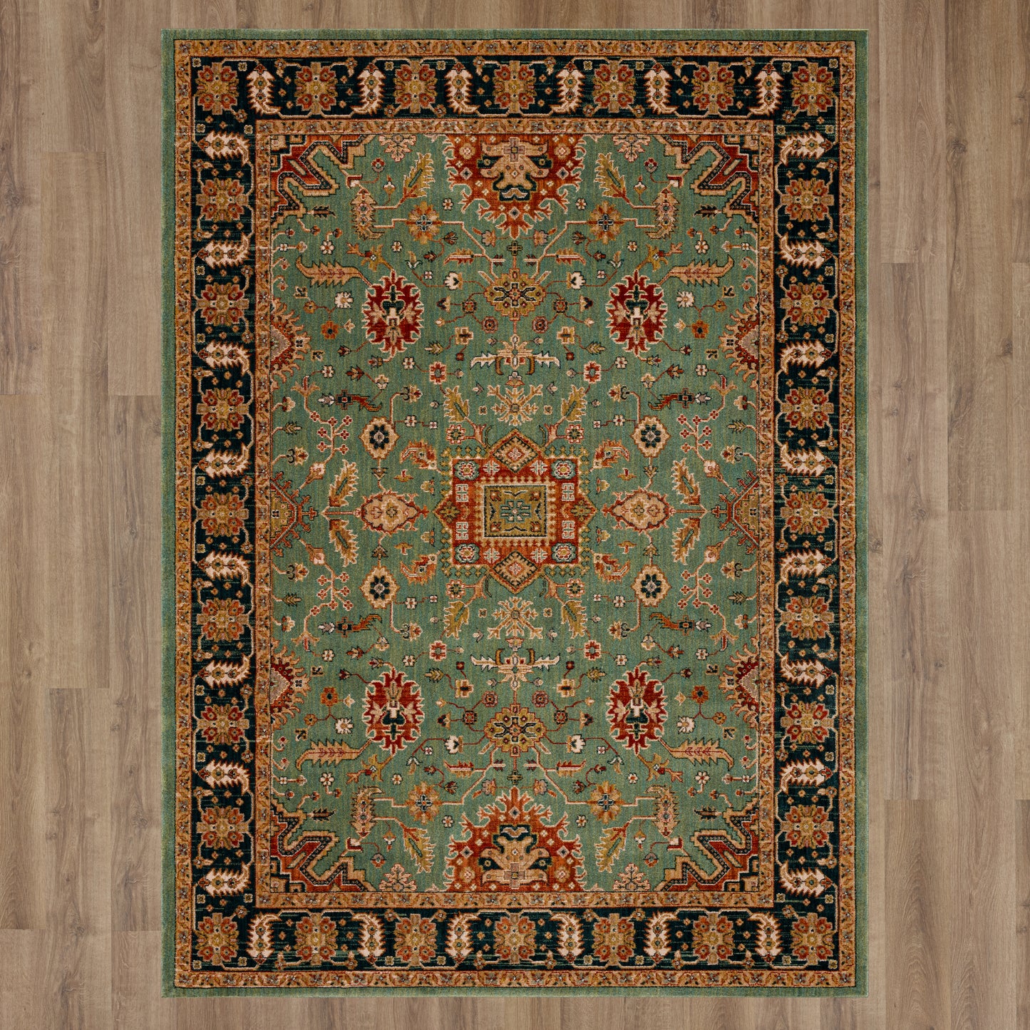 Karastan Spice Market Deir Aquamarine