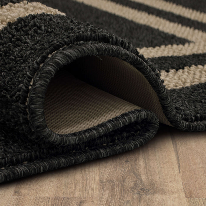 Aiden Sisal Near Black/Tan Area Rug