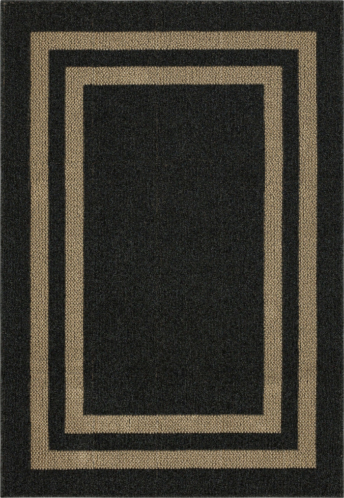 Aiden Sisal Near Black/Tan Area Rug