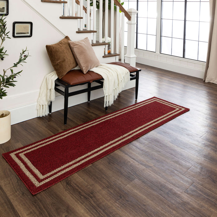 Aiden Sisal New Red/Tan Area Rug