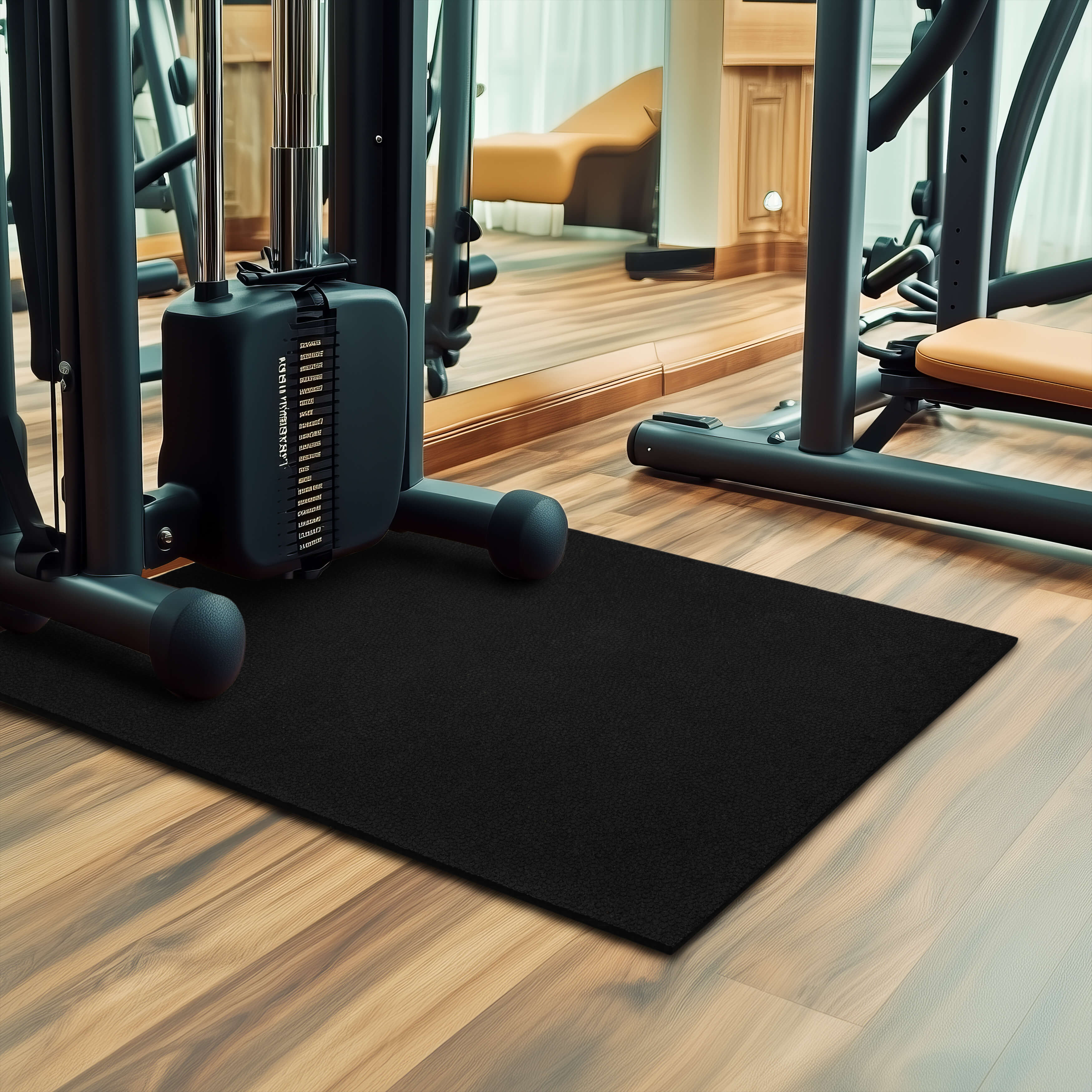 All Purpose Rubber Mat Pebble Black – Covered By Rugs