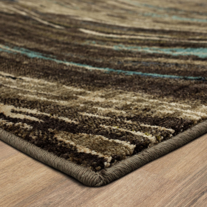 Seychelles Tulum Gray & Blue Area Rug