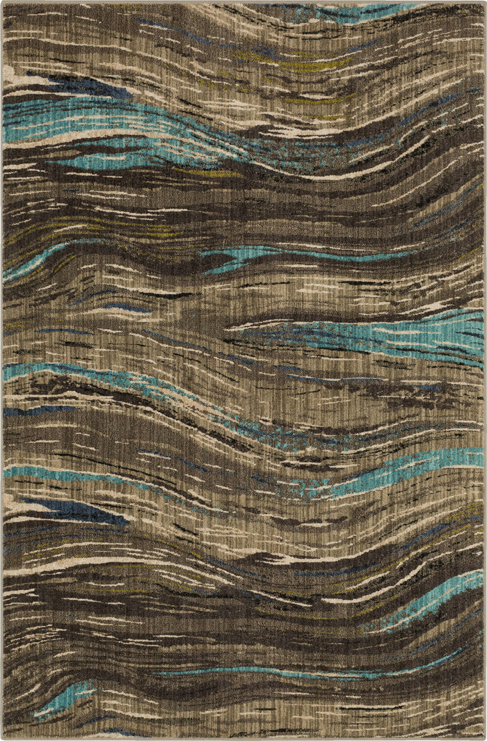 Seychelles Tulum Gray & Blue Area Rug