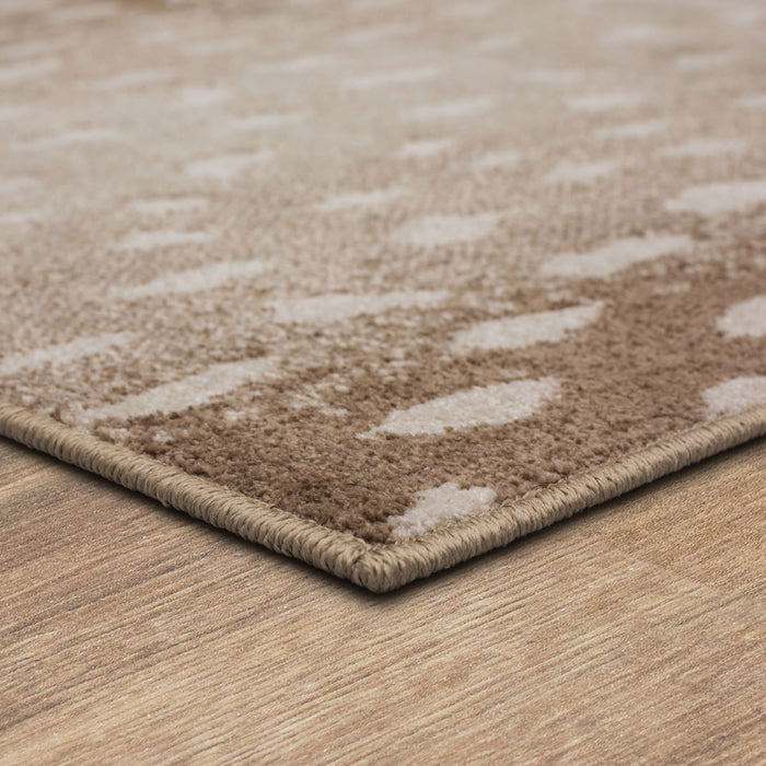 Merino Antelope Print Beige Area Rug