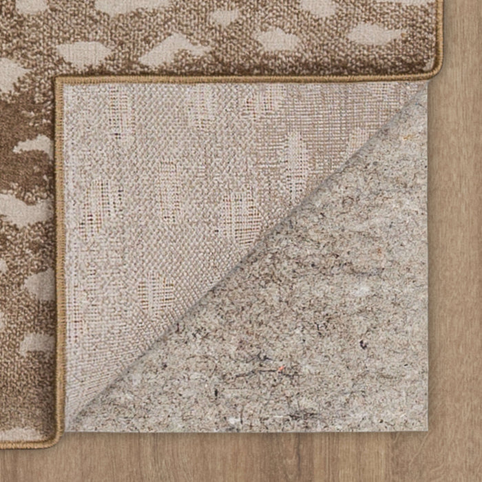 Merino Antelope Print Beige Area Rug