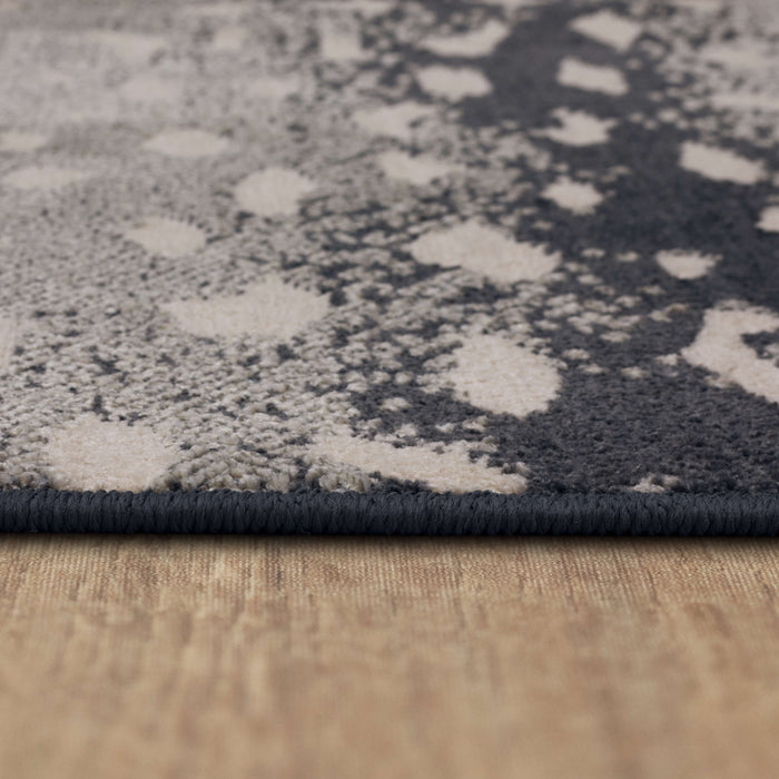 Merino Antelope Print Grey Area Rug