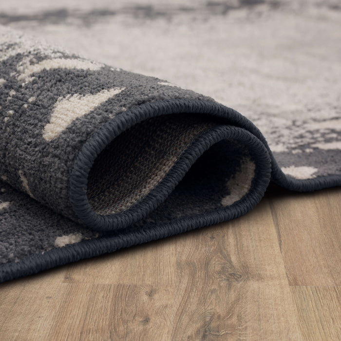 Merino Antelope Print Grey Area Rug