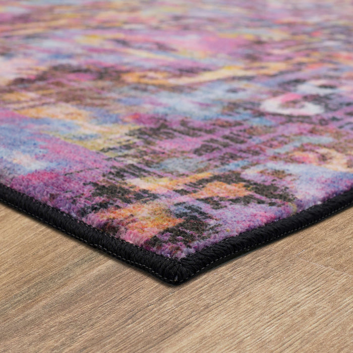 Technicolor Amani Purple & Orange Area Rug