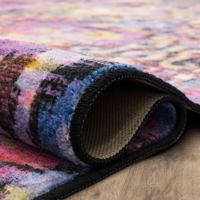 Technicolor Amani Purple & Orange Area Rug