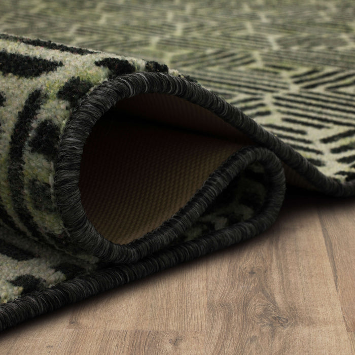 Technicolor Arvada Black Area Rug