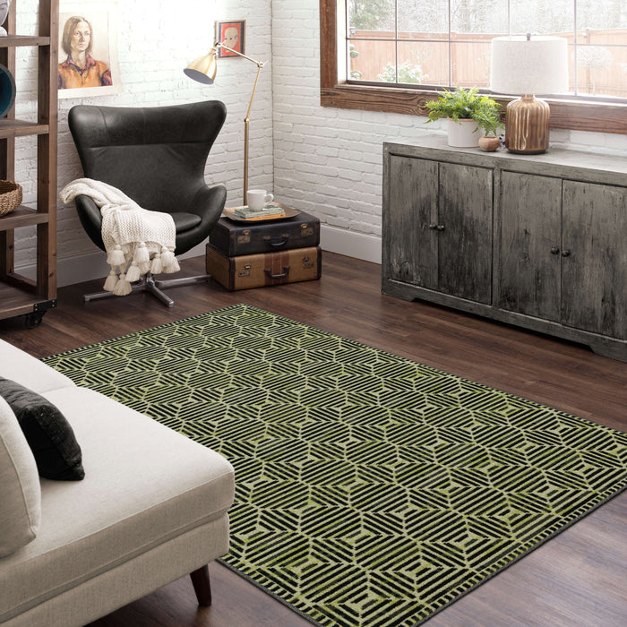 Technicolor Arvada Black Area Rug
