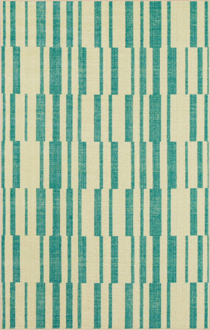 Technicolor Branson Blue & White Area Rug