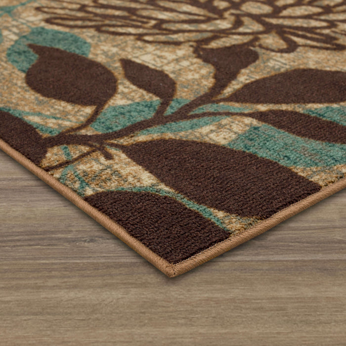 Bloom Gabriela Brown & Blue Area Rug
