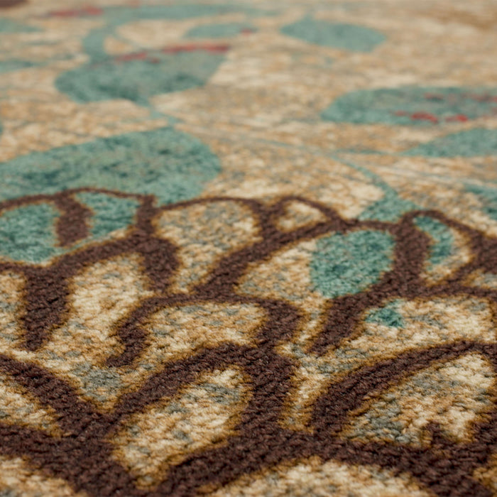 Bloom Gabriela Brown & Blue Area Rug