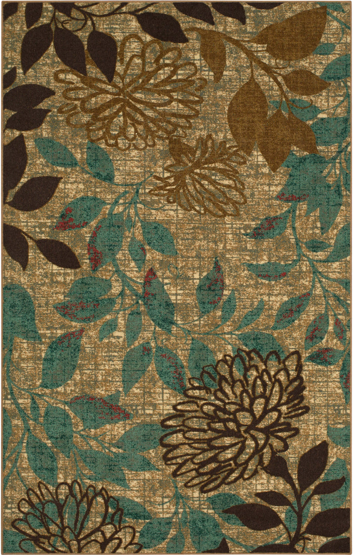 Bloom Gabriela Brown & Blue Area Rug
