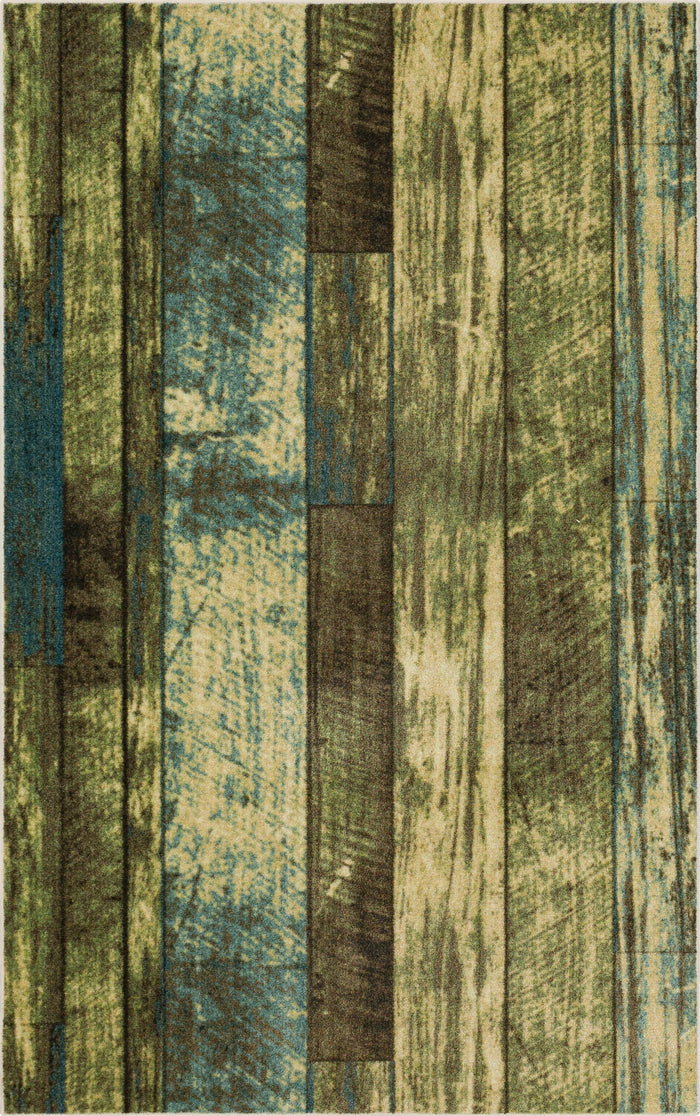 Technicolor Biscayne Gray & Blue Area Rug