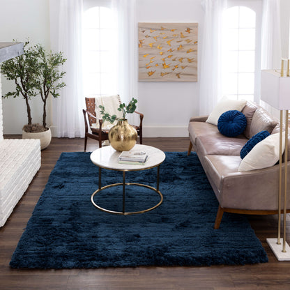 Karastan Billow Shag Blue Area Rug