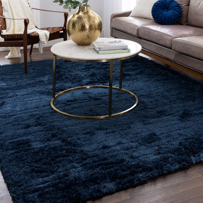 Karastan Billow Shag Blue Area Rug