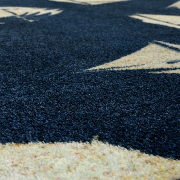 Technicolor Sail Away Blue Area Rug
