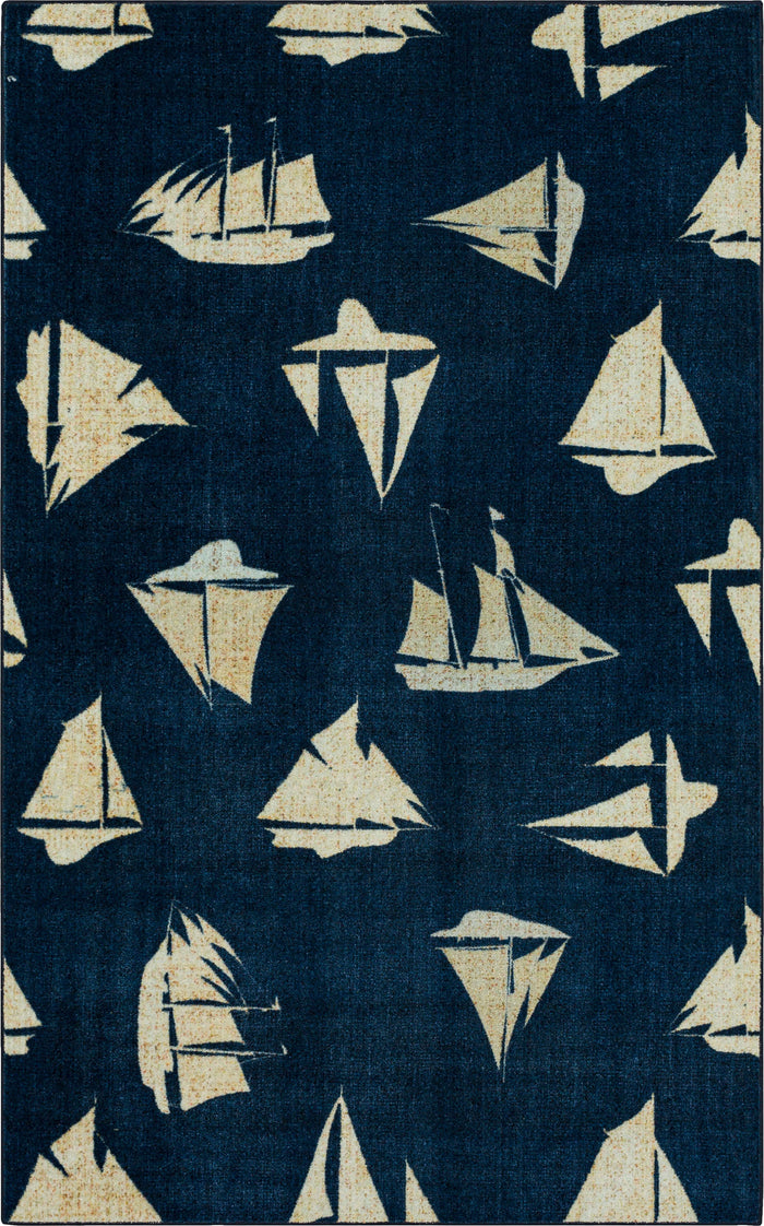 Technicolor Sail Away Blue Area Rug