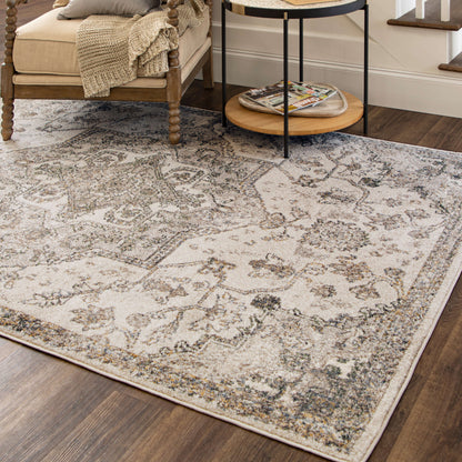 Arden Cannes Cream Area Rug