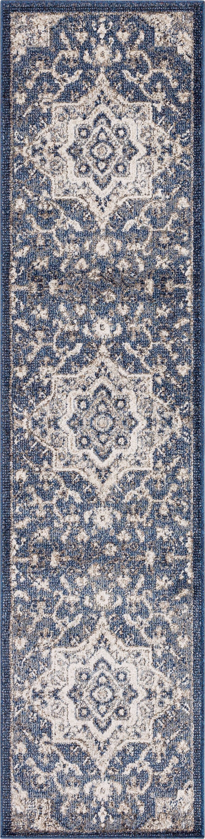 Arden Cannes Denim Blue Area Rug