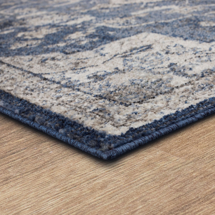 Arden Cannes Denim Blue Area Rug