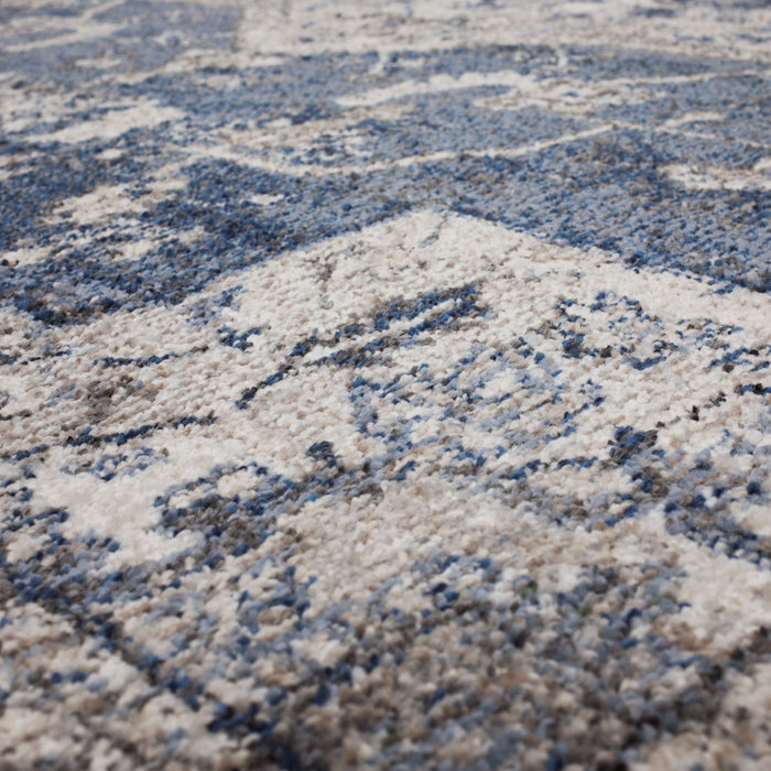 Arden Cannes Denim Blue Area Rug