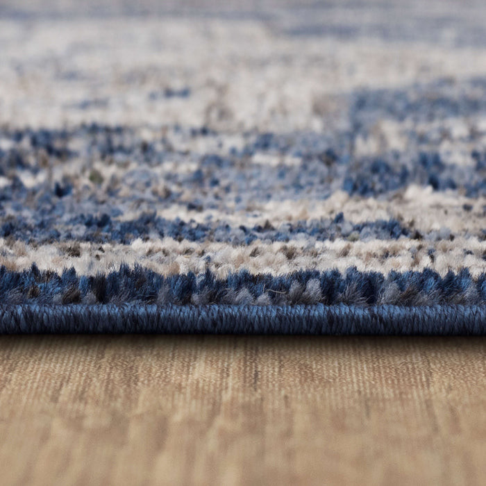 Arden Cannes Denim Blue Area Rug