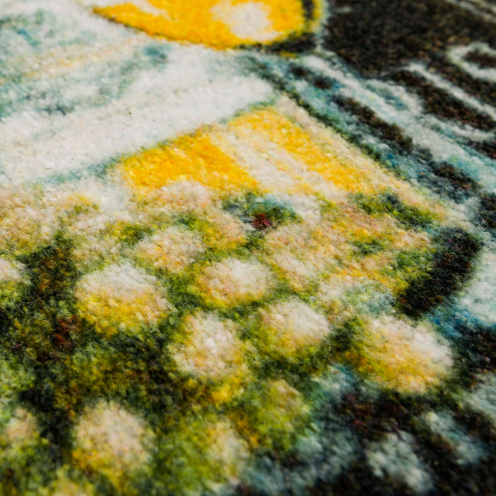 Technicolor Chalkboard Wine Multi Accent Rug
