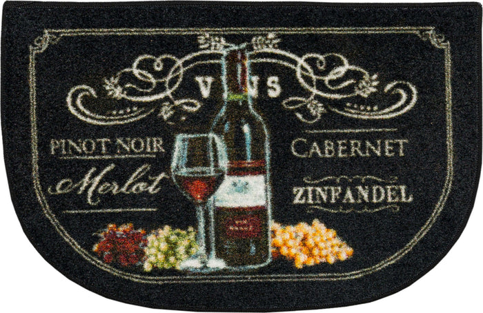 Technicolor Chalkboard Wine Multi Accent Rug