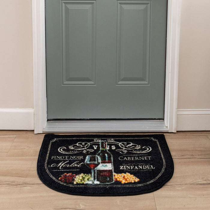 Technicolor Chalkboard Wine Multi Accent Rug