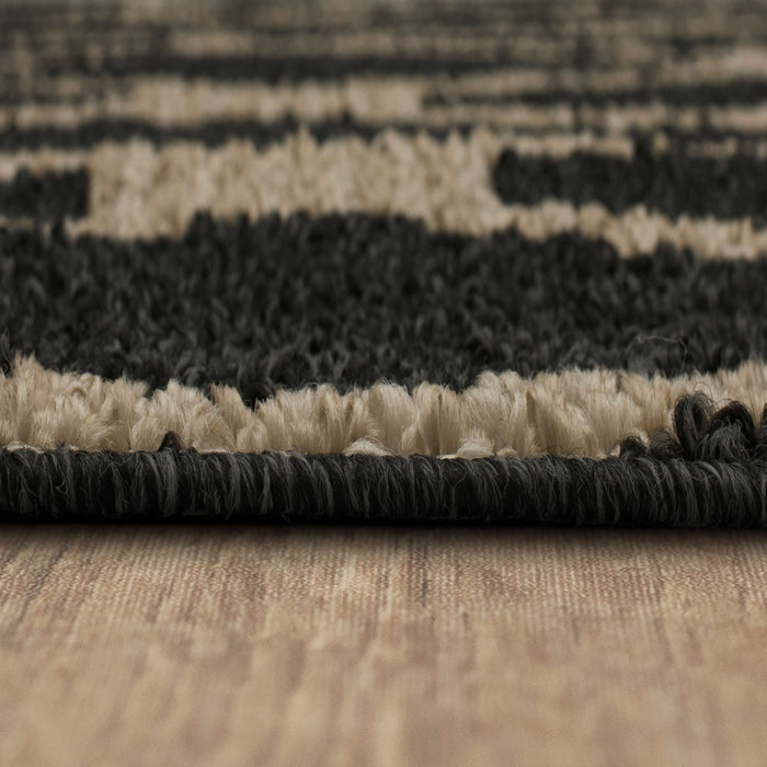 Chasm Sisal Near Black/Tan Area Rug