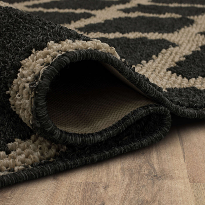 Chasm Sisal Near Black/Tan Area Rug