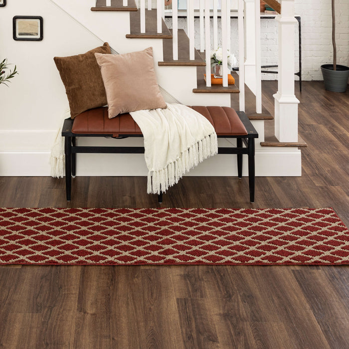 Chasm Sisal New Red/Tan Area Rug