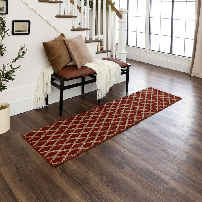 Chasm Sisal New Red/Tan Area Rug