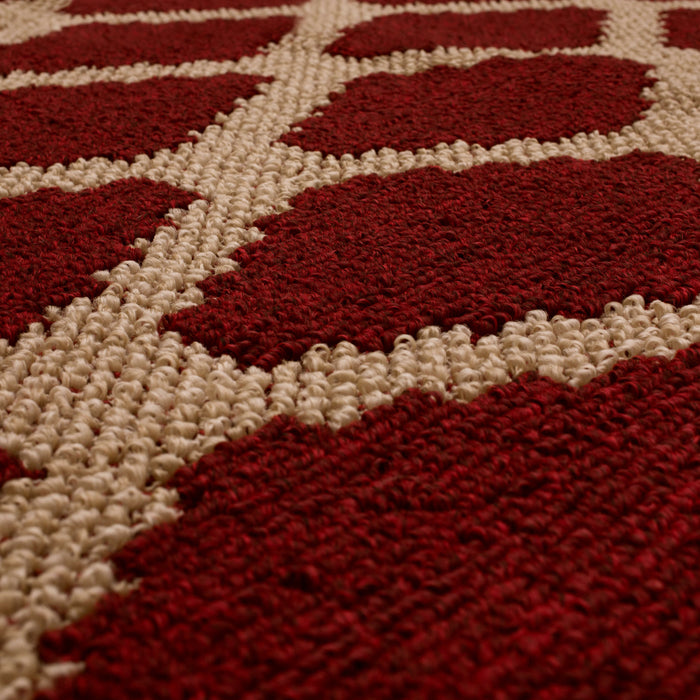 Chasm Sisal New Red/Tan Area Rug