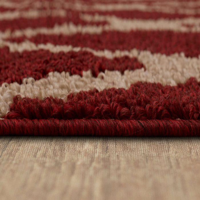 Chasm Sisal New Red/Tan Area Rug