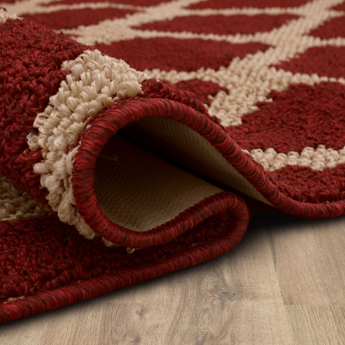 Chasm Sisal New Red/Tan Area Rug