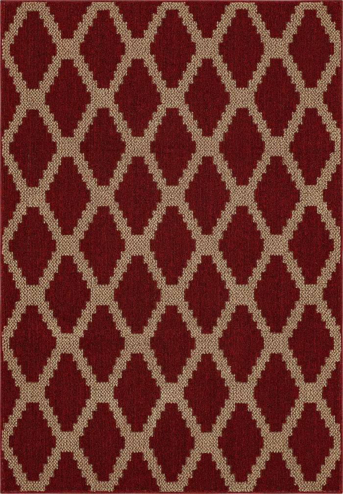 Chasm Sisal New Red/Tan Area Rug