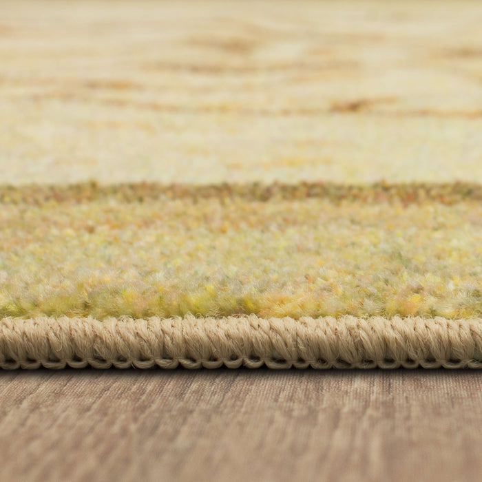 Technicolor Coastal Vibes Brown Area Rug