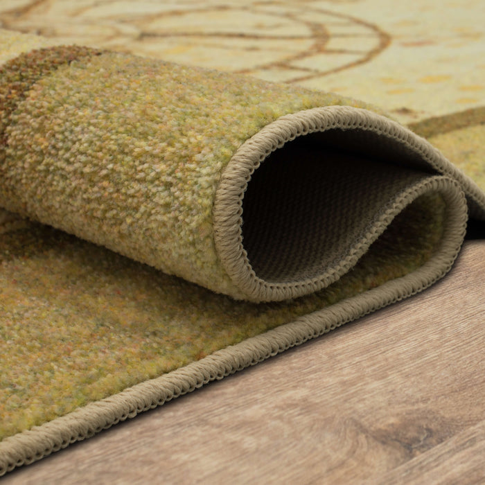 Technicolor Coastal Vibes Brown Area Rug