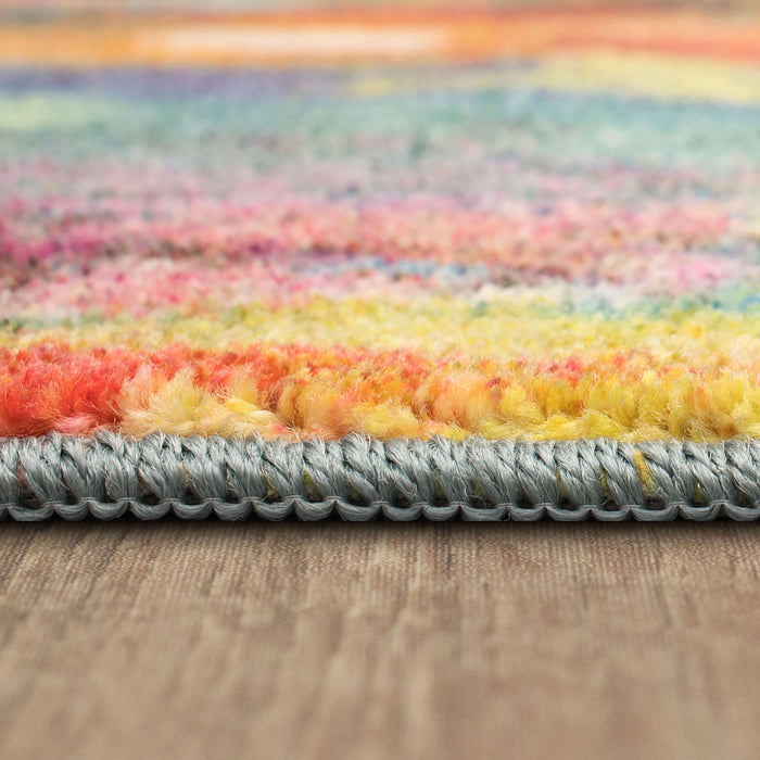 Technicolor Confetti Blue & Green Area Rug