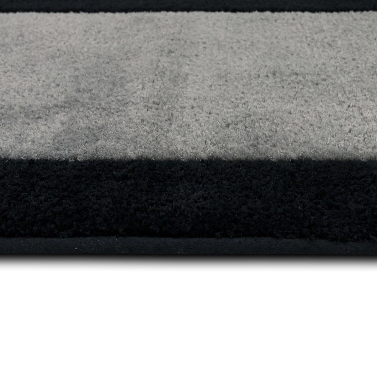 Callen Black and Pewter Bath Mat