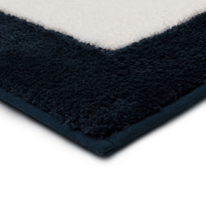 Callen Indigo and White Bath Mat