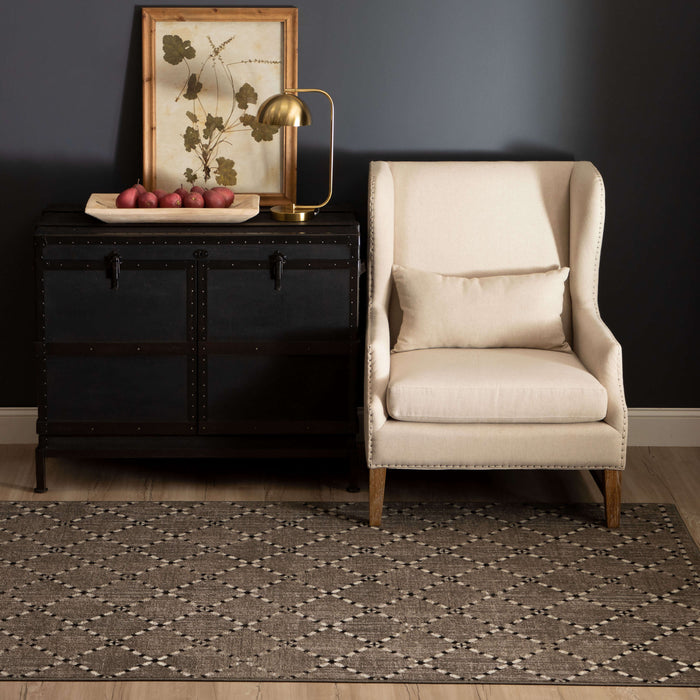 Kauai Aisha Brown & Gray Area Rug