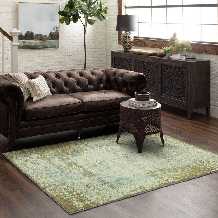 Technicolor Hanford White Area Rug