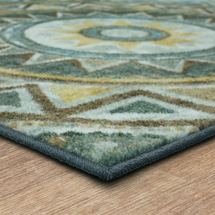 Technicolor Baja Blue Area Rug