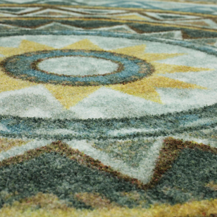Technicolor Baja Blue Area Rug