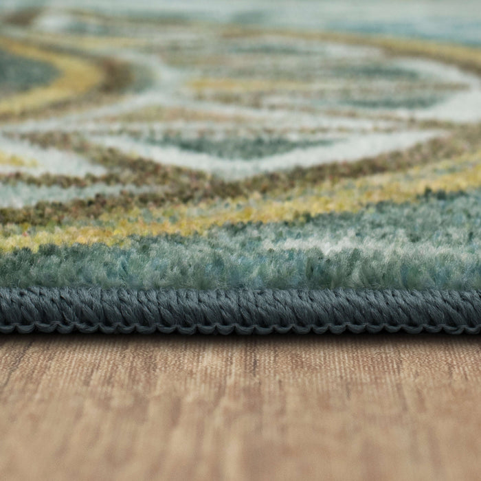 Technicolor Baja Blue Area Rug